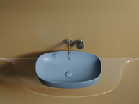 Раковина-чаша Ceramicanova Element 60 CN6049ML Голубая матовая — фото 10, Раковины накладные