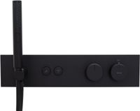 Смеситель для душа Allen Brau Liberty с термостатом Черный матовый арт-5.33010-31 — фото 2, Смесители для душа с термостатом