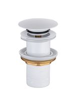 Донный клапан Allen Brau Priority 5.31024-21 click-clack Белый матовый — фото 1, Донные клапаны