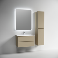 Тумба подвесная SANCOS Folk 790х445х500, c двумя ящиками оснащенными доводчиками, Капучино, арт.FL80CP — фото 3, Тумбы под раковину