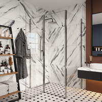 Душевой уголок Ceruttispa Victoria 120x90 7742 профиль Хром стекло прозрачное — фото 8, Прямоугольные душевые уголки