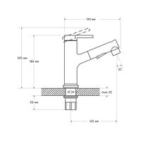 Смеситель для раковины с выдвижным изливом G.Lauf GOG10-A012, хром — фото 2, Смесители для раковины