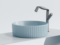 Раковина-чаша Ceramicanova Element 36 CN6057ML Голубая матовая — фото 14, Раковины накладные