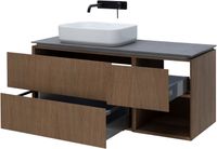 Товар: Тумба под раковину Allen Brau Infinity 120 L 1.21005.NO подвесная Дуб - фото 3 Тумба под раковину Allen Brau Infinity 120 L 1.21005.NO подвесная Дуб — фото 3, Тумбы под раковину