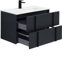 Тумба под раковину Allen Brau Reality 80 1.32005.AM подвесная Антрацит матовый — фото 10, Тумбы под раковину