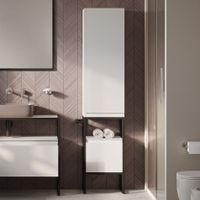 Товар: Шкаф пенал Allen Brau Priority 40 L 1.31006.WM Белый матовый - фото 17 Шкаф пенал Allen Brau Priority 40 L 1.31006.WM Белый матовый — фото 17, Пеналы для ванной комнаты