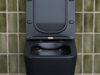 Унитаз Ceramicanova Metric CN3007MB подвесной Черный матовый с сиденьем Микролифт — фото 14, Подвесные унитазы