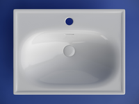 Раковина накладная CERAMICANOVA Sabo с отверстием под смеситель 600x460x130 белый арт-CN13001 — фото 3, Раковины встраиваемые сверху