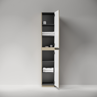 Шкаф-пенал напольный SANCOS Folk Floor, 350х350х1880 мм, цвет Капучино, арт. арт-PFL35FCP — фото 7, Пеналы для ванной комнаты