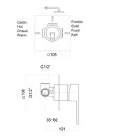 Смеситель для душа Fiore KUBE , хром арт-100CR7515 — фото 2, Смеситель для душа