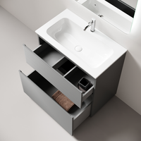 Товар: Тумба напольная SANCOS Folk Floor, 790х445х850, c двумя ящиками оснащенными доводчиками, Ergraut soft, арт.FL80FES - фото 2 Тумба напольная SANCOS Folk Floor, 790х445х850, c двумя ящиками оснащенными доводчиками, Ergraut soft, арт.FL80FES — фото 2, Тумбы под раковину