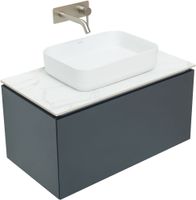 Тумба под раковину Allen Brau Infinity 85 1.21002.AM подвесная Антрацит матовый — фото 18, Тумбы под раковину