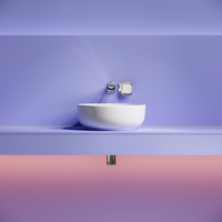 Раковина накладная Taycan, круглая, диаметр 375 мм, высота 140 мм, белая матовая арт-CN12003MW — фото 5, Раковины накладные