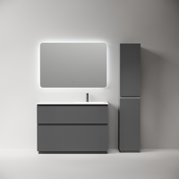 Тумба напольная SANCOS Folk Floor правая 1190х445х850, c двумя ящиками оснащенными доводчиками, Grey soft, арт.FL120FRGS — фото 4, Тумбы под раковину