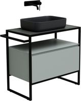 Тумба под раковину Allen Brau Priority 80 1.31002.PWM Папирус матовый — фото 18, Тумбы под раковину