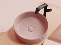 Раковина-чаша Ceramicanova Element 36 CN6057MP Розовая матовая — фото 11, Раковины накладные