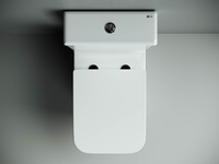 Напольный пристенный унитаз Cubic Rimless — фото 9, Напольные унитазы