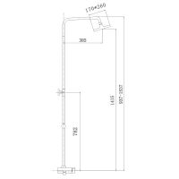Душевая система Haiba , белый арт-HB2419 — фото 2, Душевые стойки