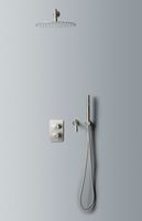 Душевая система Allen Brau Priority 5.31014-BN с термостатом Никель брашированный — фото 14, Встраиваемые душевые комплекты