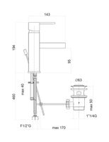 Смеситель для раковины Fiore XS , хром арт-71CR7705 — фото 2, Смесители для раковины