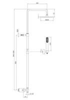 Товар: Душевая система Fiore XENON , хром арт-44CR0964 - фото 2 Душевая система Fiore XENON , хром арт-44CR0964 — фото 2, Душевые стойки