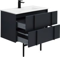 Тумба под раковину Allen Brau Reality 80 1.32005.AM подвесная Антрацит матовый — фото 62, Тумбы под раковину