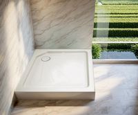 Душевой поддон из АБС-пластика Ceruttispa Q91 90х90 Белый — фото 1, Душевые поддоны АБС-пластик