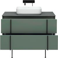 Тумба под раковину Allen Brau Reality 100 1.32007.CGM подвесная Олива матовая — фото 32, Тумбы под раковину