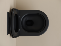 Унитаз Ceramicanova UP Rimless CN4007MB подвесной Черный матовый с сиденьем Микролифт — фото 15, Подвесные унитазы