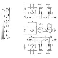 Товар: Смеситель для душа встраиваемый с термостатом Webert Living , никель арт-LV971402345 - фото 2 Смеситель для душа встраиваемый с термостатом Webert Living , никель арт-LV971402345 — фото 2, Встраиваемые смесители для душа