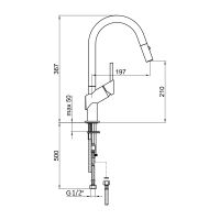 Товар: Смеситель для кухни Webert Habitat , хром арт-HB940302015 - фото 2 Смеситель для кухни Webert Habitat , хром арт-HB940302015 — фото 2, Смесители для кухни