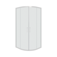 Товар: Душевой уголок Ceruttispa Viva 100х100 7706 профиль Хром стекло прозрачное - фото 2 Душевой уголок Ceruttispa Viva 100х100 7706 профиль Хром стекло прозрачное — фото 2, Душевые уголки четверть круга