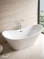 Акриловая ванна Ceruttispa Nemi170II 170x74 СТ10506 без гидромассажа — фото 2, Акриловые ванны