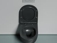 Унитаз Ceramicanova Modena Rimless CN6063MDH подвесной Темный антрацит матовый с сиденьем Микролифт — фото 8, Подвесные унитазы