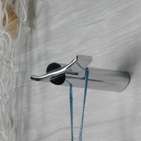 Двойной крючок для ванной Webert Aria , хром арт-AI500401015 — фото 3, Крючки для полотенец