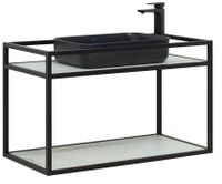 Товар: Консоль под раковину Allen Brau Liberty 90 1.33003.BB Черный браш - фото 7 Консоль под раковину Allen Brau Liberty 90 1.33003.BB Черный браш — фото 7, Консоли для раковины