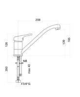 Смеситель для кухни Fiore MISTRAL , хром арт-42CR4510 — фото 2, Смесители для кухни