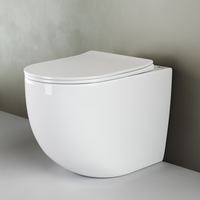 Унитаз Ceramicanova Mia Rimless CN1810 приставной с сиденьем Микролифт — фото 4, Приставные унитазы