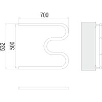 Товар: Полотенцесушитель водяной Terminus М-образный (1") БШ 50х70 4620768880940 - фото 2 Полотенцесушитель водяной Terminus М-образный (1") БШ 50х70 4620768880940 — фото 2, Водяные полотенцесушители