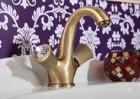 Смеситель для раковины Fiore VENERE SKY (SWAROVSKI®) , бронза арт-13ZZ0623 — фото 3, Смесители для раковины