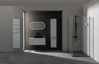 Шкаф пенал Allen Brau Infinity 35 R 1.21009.WM подвесной Белый матовый — фото 31, Пеналы для ванной комнаты