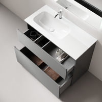 Тумба напольная SANCOS Folk Floor левая 1190х445х850, c двумя ящиками оснащенными доводчиками, Ergraut soft, арт. арт-FL120FLES — фото 2, Тумбы под раковину