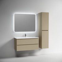 Тумба подвесная SANCOS Folk 995х445х500, c двумя ящиками оснащенными доводчиками, Капучино, арт. арт-FL100CP — фото 3, Тумбы под раковину