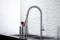 Смеситель для кухни Allen Brau Sprungfeder 5.60002-SS Брашированная сталь — фото 6, Смесители для кухни