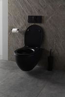 Унитаз Allen Brau Reality 4.32006.31 подвесной Черный матовый без сиденья — фото 33, Подвесные унитазы