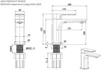 Смеситель для раковины Allen Brau Infinity 5.21001-31 Черный матовый — фото 5, Смесители для раковины