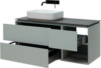 Тумба под раковину Allen Brau Infinity 120 L 1.21005.PWM подвесная Папирус матовый — фото 6, Тумбы под раковину