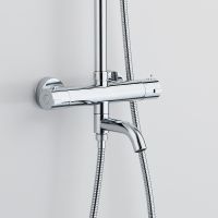 Товар: Душевая система Сантаком stOmega , хром арт-7708 - фото 4 Душевая система Сантаком stOmega , хром арт-7708 — фото 4, Душевые стойки