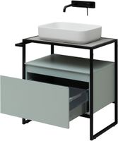 Тумба под раковину Allen Brau Priority 70 1.31001.PWM Папирус матовый — фото 8, Тумбы под раковину