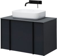 Тумба под раковину Allen Brau Reality 80 1.32005.AM подвесная Антрацит матовый — фото 19, Тумбы под раковину